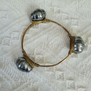 Chic Gold and Silver Beaded Bracelet
